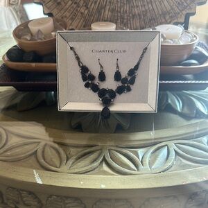 Charter Club Black Necklace Elegant Jewelry